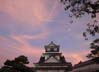 高知城の夕焼け空
