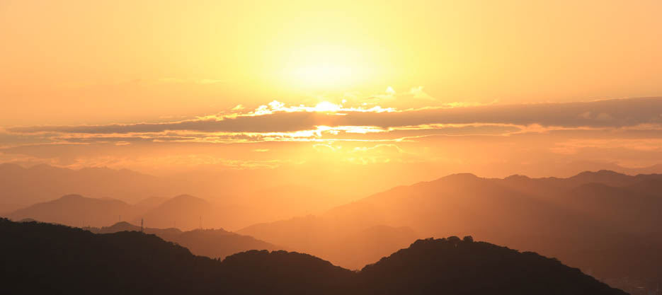 山の端の黄昏