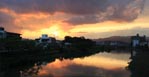 黄昏の鏡川