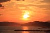 にじむ夕日