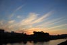 夕暮れ時の鏡川