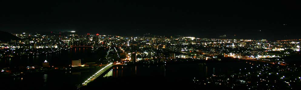 五台山からの夜景